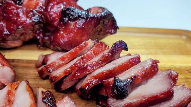 fotografii de stoc, fotografii și imagini scutite de redevențe cu char siu carne de porc - porc la grătar
