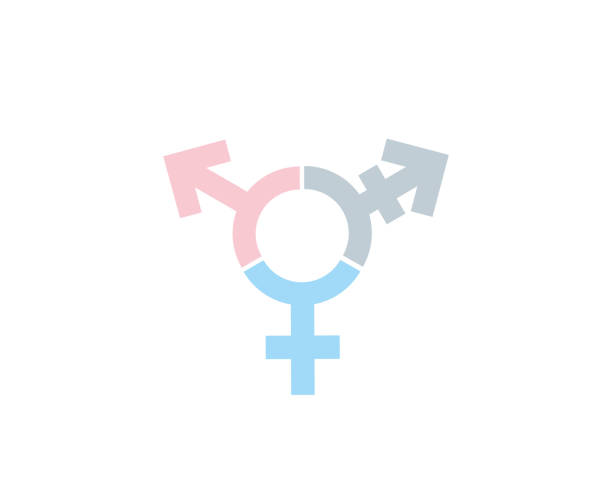 illustrations, cliparts, dessins animés et icônes de icône transgenre - symbole de genre sexuel pour une illustration diversifiée - sex sign
