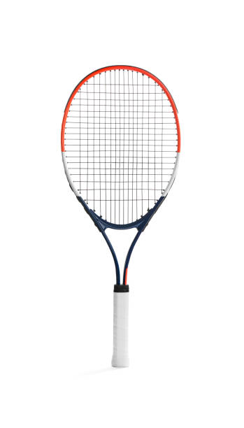 Tennis racket isolated on white. Sports equipment Tennis racket isolated on white. Sports equipment tennis racquet stock pictures, royalty-free photos & images