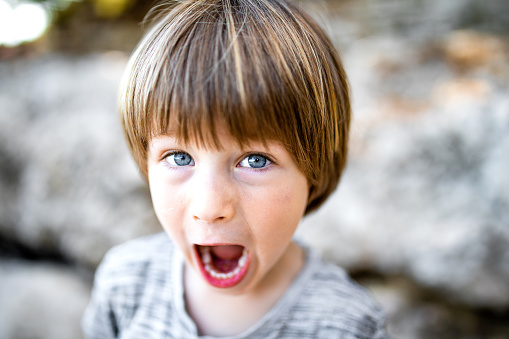 Portrait of a young boy - Close-up, soft focus