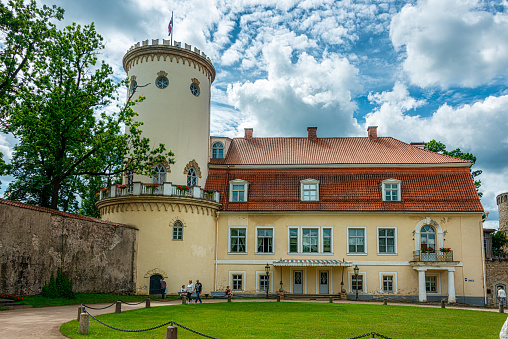 Tallinn, Estonia - June 12, 2023: Pikk Hermann (Tall Hermann Tower)