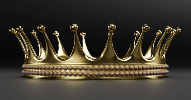 istock Realistic 3D Render of Golden Crown 1356923406