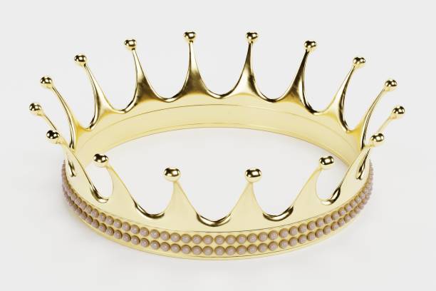 istock Realistic 3D Render of Golden Crown 1356923407