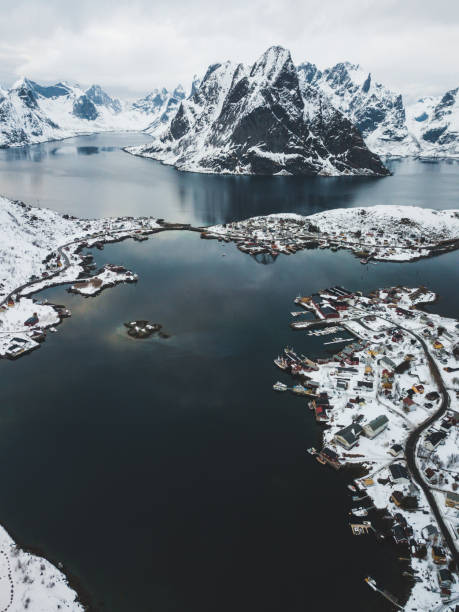 istock Lofoten Islands aerial view 1356930183