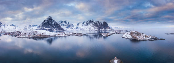 istock Lofoten Islands aerial view 1356930408