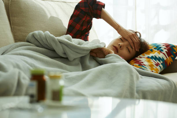 istock Young woman in poor health 1356933477