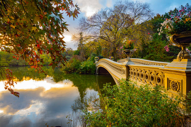 istock Bow bridge in late autumn 1356933495