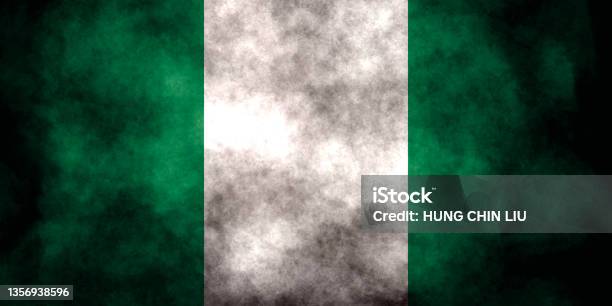 Grunge Nigeria Flag Closeup Stock Photo - Download Image Now - Nigeria, Democracy, Army