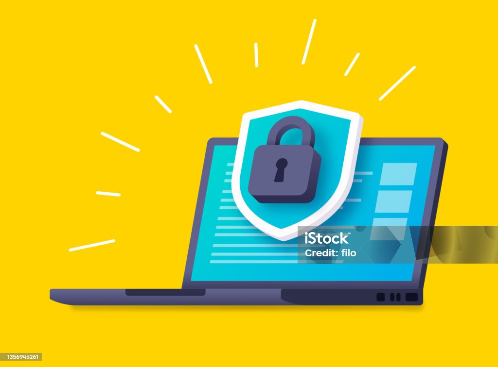 Internet Network Computer Security - Royaltyfri Trygghet vektorgrafik Internet Network Computer Security - Royaltyfri Trygghet vektorgrafik