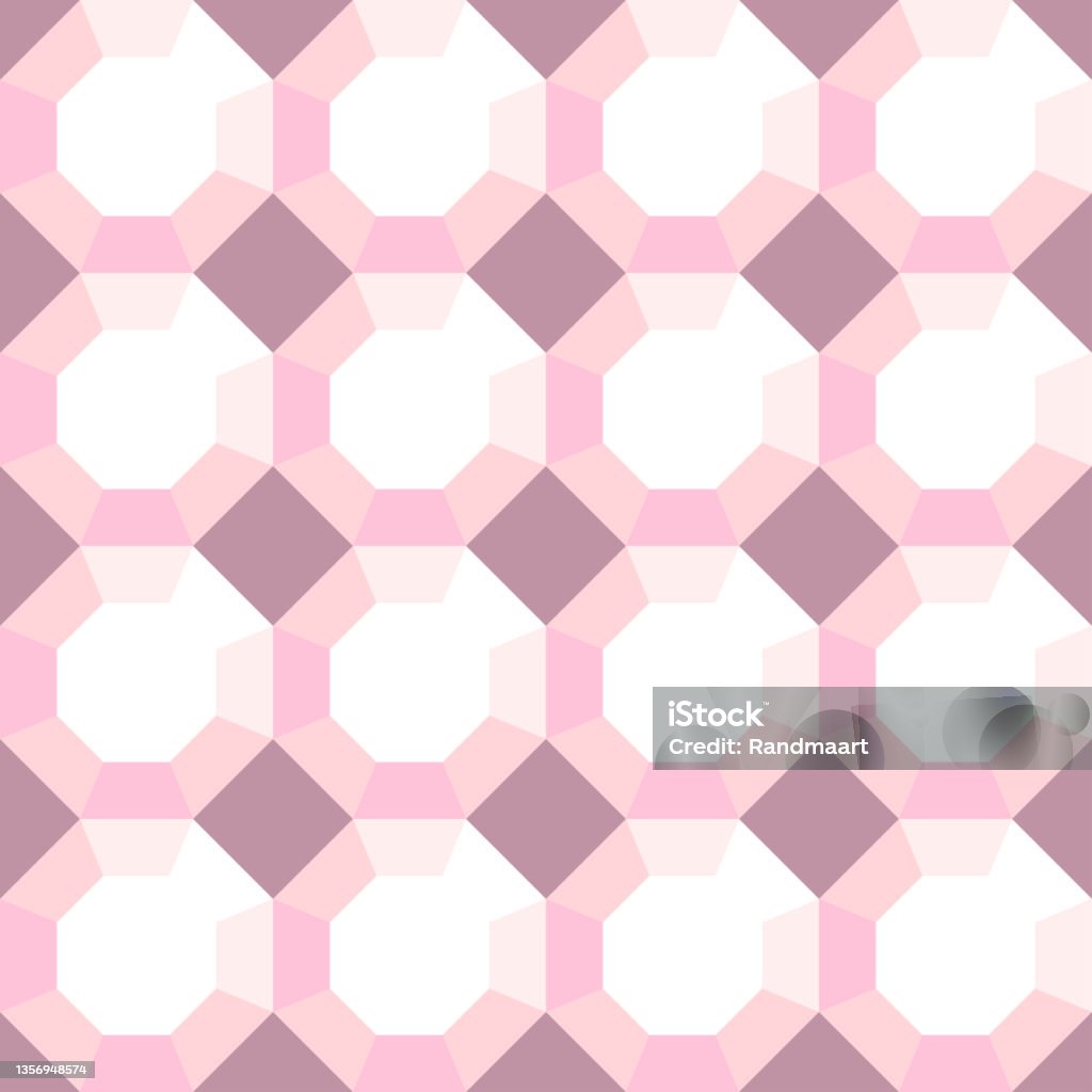 Diamond Pattern Repeart Vector File Repeat Vector Pattern With 3d Diamond On Pink Background Simple ...