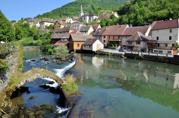 Lods Small quaint village in the French Jura jura france stock pictures, royalty-free photos & images