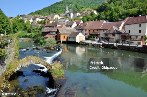 Lods Stock Photo - Download Image Now - Jura - France, France, Waterfall