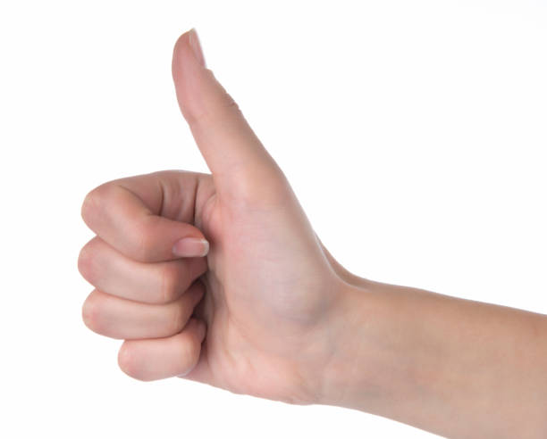istock Woman's hand showing thumb up, like 1356950263