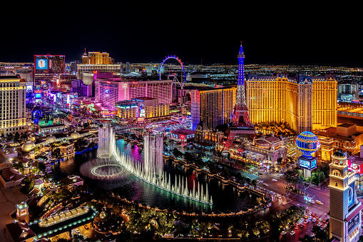 Las Vegas Nevada 2021 11 09 panoramic view of the Las Vegas Strip