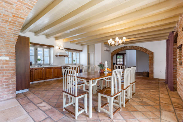 istock Apartment kitchen and living room 1356955190