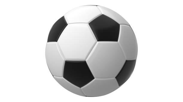 istock Soccer ball on white background. 1356959325