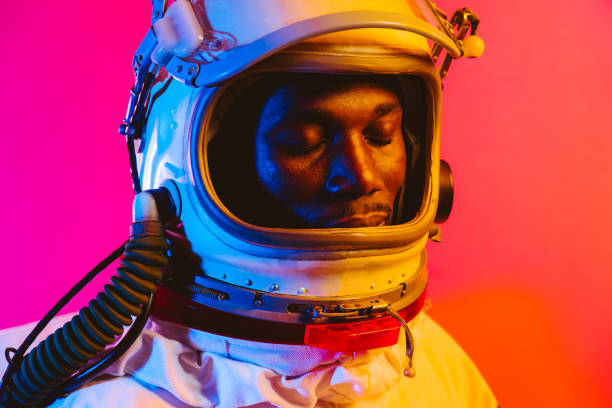 istock Cinematic image of an astronaut. 1356961508