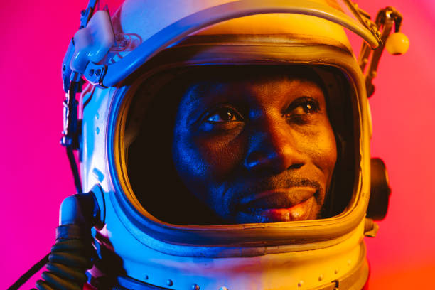 istock Cinematic image of an astronaut. 1356961549