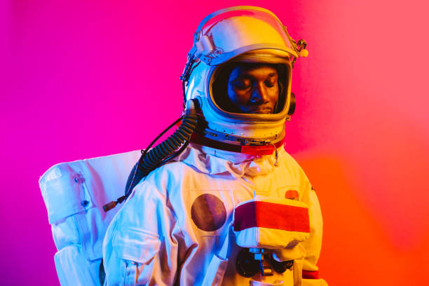 istock Cinematic image of an astronaut. 1356961598