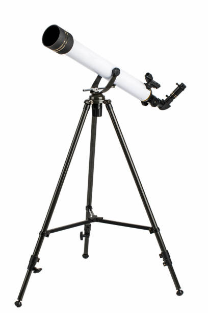 istock white telescope on tripod isolated on white background 1356961677