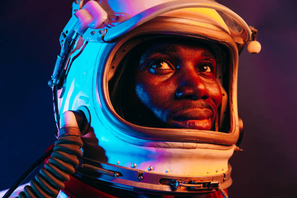 istock Cinematic image of an astronaut. 1356962775