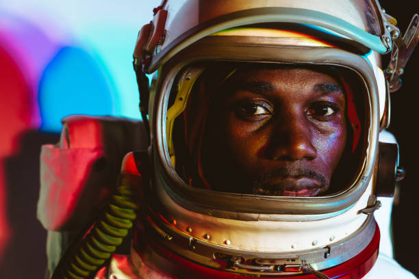 istock Cinematic image of an astronaut. 1356963174