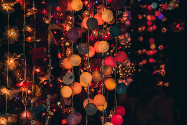istock A bunch of colorful decorative lights linked togethe 1356965675
