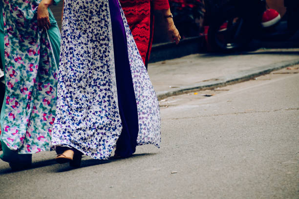 istock Women wearing Ao Dai 1356967628