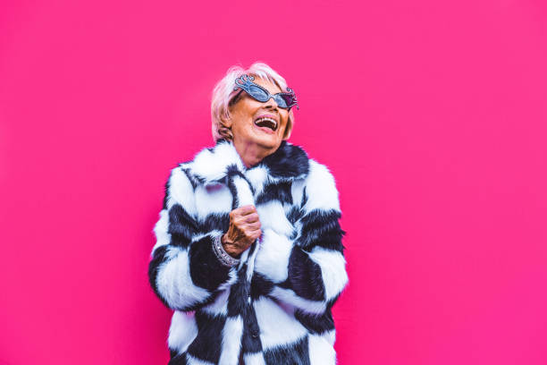 istock Senior woman with fancy style 1356976617