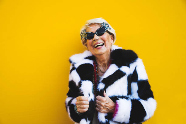 istock Senior woman with fancy style 1356977202
