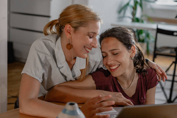 istock Partner intimacy in a lesbian relationship 1356978589