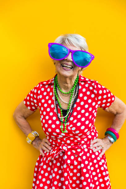 istock Senior woman with fancy style 1356978715
