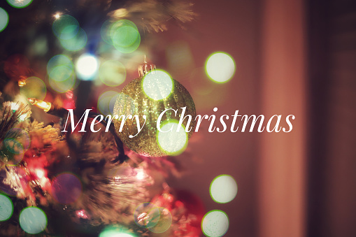 A multicolored  Merry Christmas background image