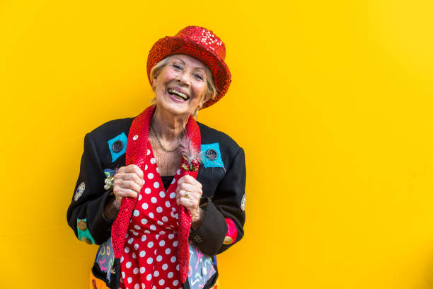 istock Senior woman with fancy style 1356978768