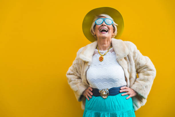 istock Senior woman with fancy style 1356978864