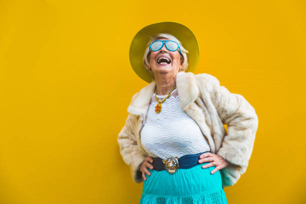 istock Senior woman with fancy style 1356978880