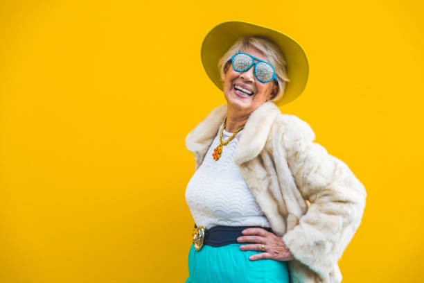 istock Senior woman with fancy style 1356979161