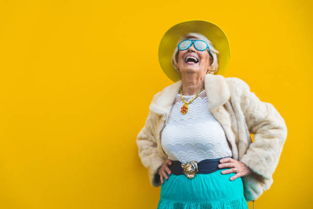istock Senior woman with fancy style 1356979172