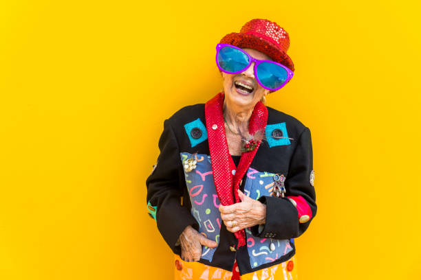 istock Senior woman with fancy style 1356979282