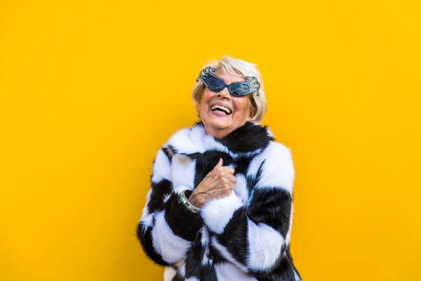 istock Senior woman with fancy style 1356980063