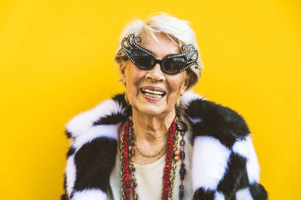 istock Senior woman with fancy style 1356980105