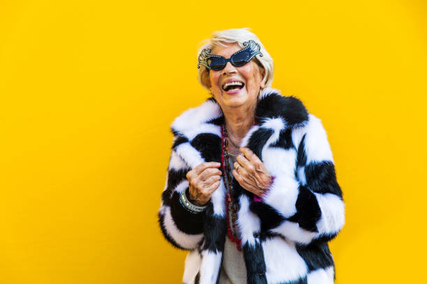 istock Senior woman with fancy style 1356980127
