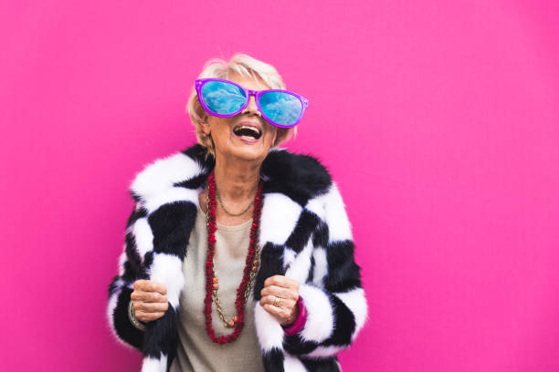 istock Senior woman with fancy style 1356980169