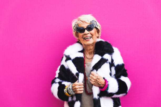 istock Senior woman with fancy style 1356980196