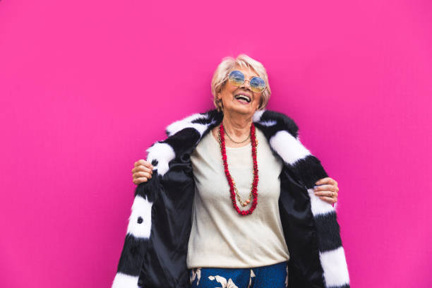 istock Senior woman with fancy style 1356980229