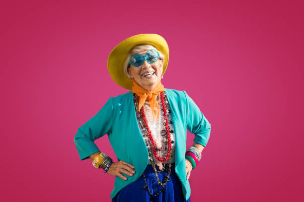 istock Senior woman with fancy style 1356980406