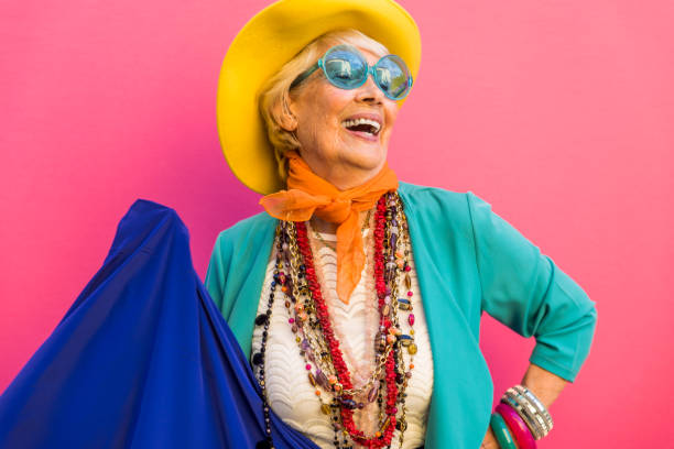 istock Senior woman with fancy style 1356980538