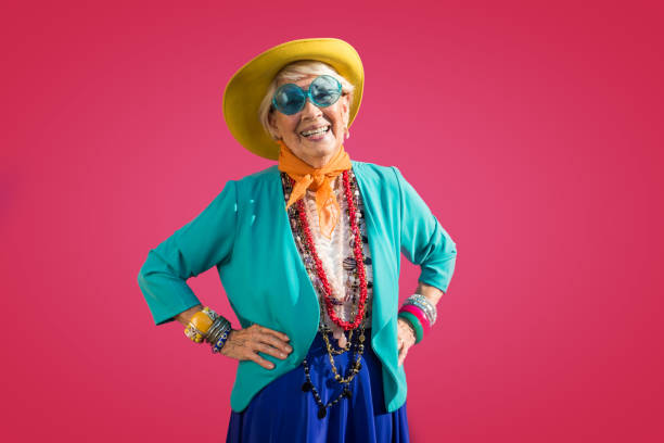 istock Senior woman with fancy style 1356980556