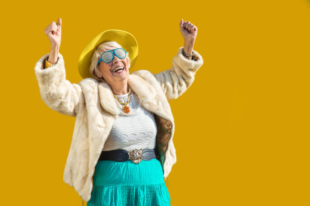 istock Senior woman with fancy style 1356980659