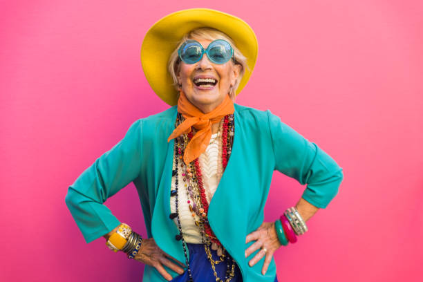 istock Senior woman with fancy style 1356981635